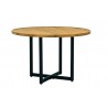 Alfresco Home Jakarta 47" Round Teak Top Dining Table - Lifestyle