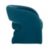 Sunpan Rosalia Lounge Chair Timeless Teal - Side Angle