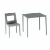 Mango Square Dining Table Gray 28 inch - Mango Square Dining Table Gray 28 inch