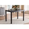 Baxton Studio Eveline Modern Espresso Brown Finished Wood 43-Inch Dining Table - Lifestyle