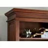 Toscana Mahogany Standard Bookcase - Corner Shelf Detail - Toscana Mahogany Standard Bookcase - Corner Shelf Detail