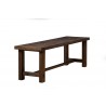  Alpine Furniture Pierre Bench in Antique Cappuccino - Angled