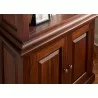 Toscana Mahogany Standard Bookcase - Edge Detail - Toscana Mahogany Standard Bookcase - Edge Detail