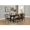 Alpine Furniture Arendal Side Chairs In Burnished Dark Oak - Lifestyle
