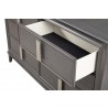 Alpine Furniture Lorraine Dresser in Dark Grey - Shelf Edge