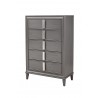 Alpine Furniture Lorraine Chest in Dark Grey - Angled View
