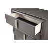 Alpine Furniture Lorraine Chest in Dark Grey - Drawer Close-up