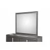 Alpine Furniture Lorraine Mirror, Dark Grey - Front Side Closeup Angle - Alpine Furniture Lorraine Mirror, Dark Grey - Front Side Closeup Angle