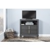 Alpine Furniture Lorraine TV Media Chest, Dark Grey - Lifestyle