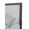 Alpine Furniture Lorraine Queen Storage Bed in Dark Grey - Headboard Close-up