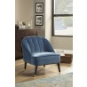 Alpine Furniture Deco Accent Chairs in Blue/Gold - Lifestyle