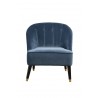 Alpine Furniture Deco Accent Chairs in Blue/Gold - Front