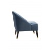 Alpine Furniture Deco Accent Chairs in Blue/Gold - Side