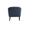 Alpine Furniture Deco Accent Chairs in Blue/Gold - Back View