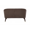 Alpine Furniture Deco Upholstered Bench in Brown/Gold - Back Angle