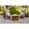Outdoor Greatroom Company Kenwood Chat Fire Table 1224 Burner - Lifestyle