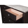 Alpine Furniture Shutter Dresser in Charcoal - Dresser Close-up