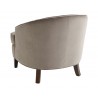 Sunpan Coleman Lounge Chair - Grey - Back Angle