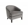 Sunpan Coleman Lounge Chair in Portsmouth Grey - Angled - Sunpan Coleman Lounge Chair in Portsmouth Grey - Angled