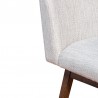 Basila Swivel Counter Stool in Grey Oak Wood Finish with Pearl Fabric 006