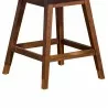 Basila Swivel Counter Stool in Brown Oak Wood Finish with Beige Fabric 007 - Basila Swivel Counter Stool in Brown Oak Wood Finish with Beige Fabric 007