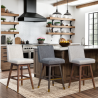 Armen Living Basila Swivel Counter Stool - Lifestyle