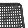 Armen Living Sequoia Outdoor Patio Rocking Chair in Light Eucalyptus Wood and Charcoal Rope- Top