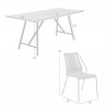Armen Living Koala And Clip 5 Piece Dining Set In Eucalyptus Wood And Metal With Rope 03