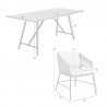 Armen Living Koala And Calica 5 Piece Dining Set In Light Eucalyptus And Metal With Grey Rope 01