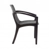 Armen Living Brighton Outdoor Patio Dining Chair In Dark Eucalyptus Wood And Grey Rope 02