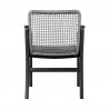 Armen Living Brighton Outdoor Patio Dining Chair In Dark Eucalyptus Wood And Grey Rope 05