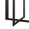 Armen Living Grand Outdoor Patio Round Dining Table in Aluminum- Legs