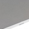 Royal 7 Piece White Aluminum and Teak Outdoor Dining Set with Light Gray Fabric 9