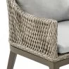 Armen Living Silvana Outdoor Wicker and Aluminum Gray Dining Chair With Beige Cushions - Set of 2 8 - Armen Living Silvana Outdoor Wicker and Aluminum Gray Dining Chair With Beige Cushions - Set of 2 8