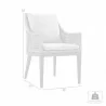 Armen Living Silvana Outdoor Wicker and Aluminum Gray Dining Chair With Beige Cushions - Set of 2 9 - Armen Living Silvana Outdoor Wicker and Aluminum Gray Dining Chair With Beige Cushions - Set of 2 9