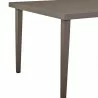 Armen Living Silvana Outdoor Aluminum Gray Rectangle Dining Table- Half View - Armen Living Silvana Outdoor Aluminum Gray Rectangle Dining Table- Half View