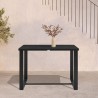 Armen Living Felicia Outdoor Patio Bar/Counter Height Dining Table In Aluminum 01