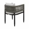 Armen Living Felicia Outdoor Patio Dining Chair In Aluminum With Grey Rope And Cushions 09 - Armen Living Felicia Outdoor Patio Dining Chair In Aluminum With Grey Rope And Cushions 09