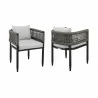 Armen Living Felicia Outdoor Patio Dining Chair In Aluminum With Grey Rope And Cushions 01 - Armen Living Felicia Outdoor Patio Dining Chair In Aluminum With Grey Rope And Cushions 01