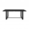 Armen Living Felicia Outdoor Patio Dining Table in Aluminum- Front View