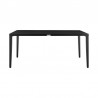 Armen Living Aileen Outdoor Patio Dining Table in Aluminum Front