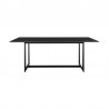 Armen Living Grand Outdoor Patio 7-Piece Dining Table Set In Aluminum With Grey Cushions 3
