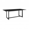 Armen Living Grand Outdoor Patio 7-Piece Dining Table Set In Aluminum With Grey Cushions 6