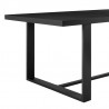 Armen Living Felicia Outdoor Patio 7-Piece Dining Table Set In Aluminum With Grey Rope And Cushions 5