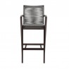 Armen Living Nabila Outdoor Dark/Light Eucalyptus Wood And Charcoal/Grey Rope Counter And Bar Height Stool 015