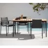 Cane-Line Core Chair, Stackable, Cane-Line AirTouch back view - Cane-Line Core Chair, Stackable, Cane-Line AirTouch back view
