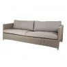 Cane-Line Diamond 3-Seater Sofa Incl. Taupe Natté Cushion Set - Cane-Line Diamond 3-Seater Sofa Incl. Taupe Natté Cushion Set