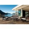 Miami Resin Club Chair - Set of 2 - Brown - Miami Resin Club Chair - Set of 2 - Brown