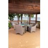 Woodard Augusta Wicker Dining Arm Chair - Lifestyle 2