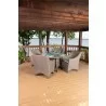 Woodard Augusta Wicker Dining Arm Chair - Lifestyle 2 - Woodard Augusta Wicker Dining Arm Chair - Lifestyle 2